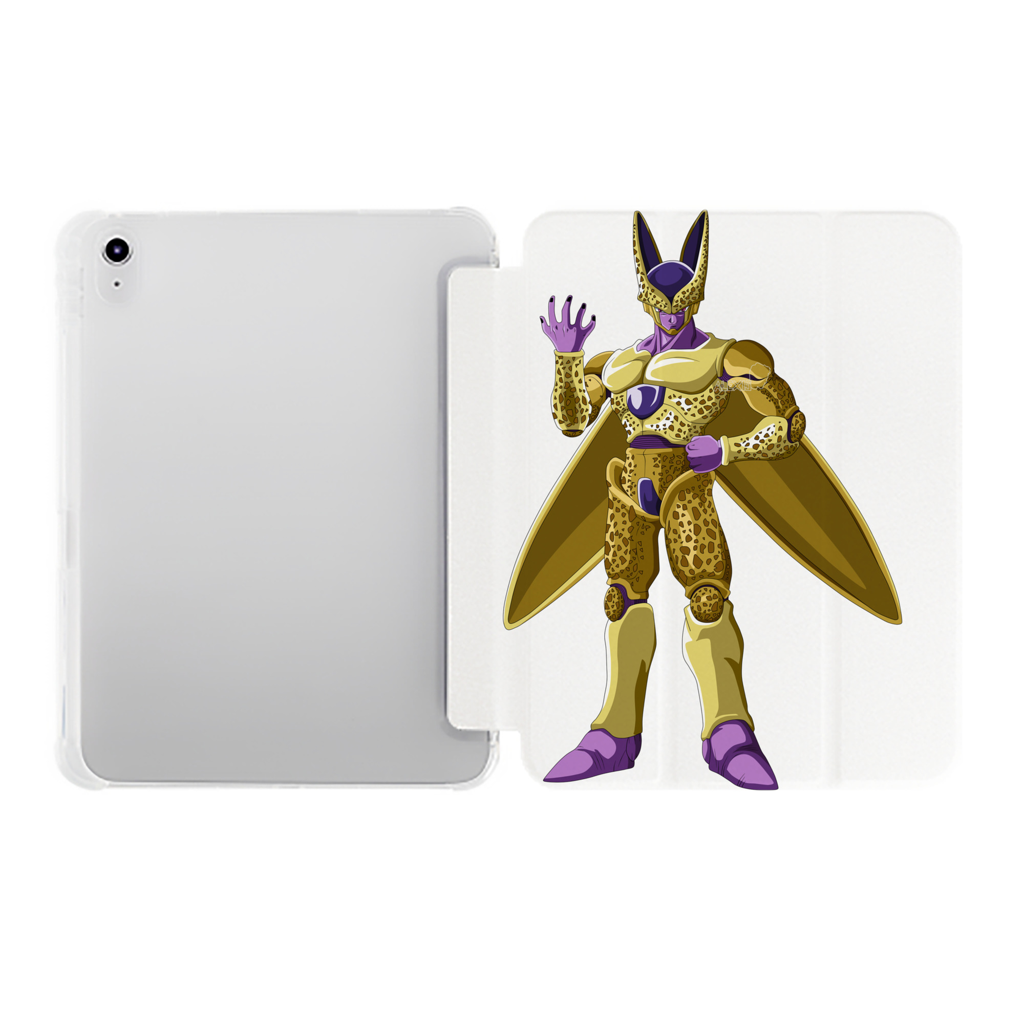 （画像用） ドラゴンボール セル DRAGON BALL Cell IPad ケース ペン収納付き 三つ折りスタンド PUレザー×シリコン 対応機種9.5/10.5/10.9インチ
